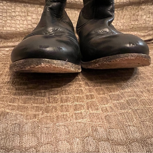 Frye Women's Pippa Black Leather Buckle ankle boots - Picture 11 of 13